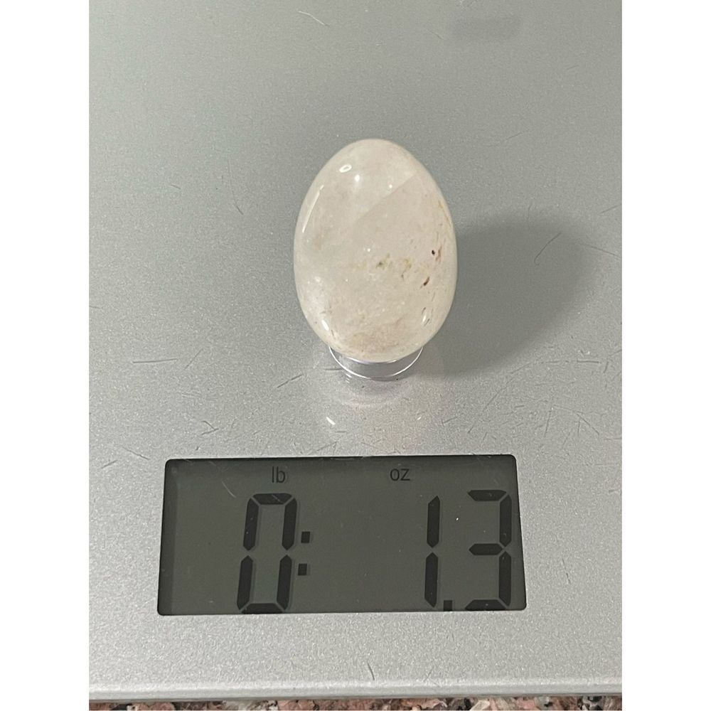 Natural Polished Clear Quartz Egg - Picture 5 of 5